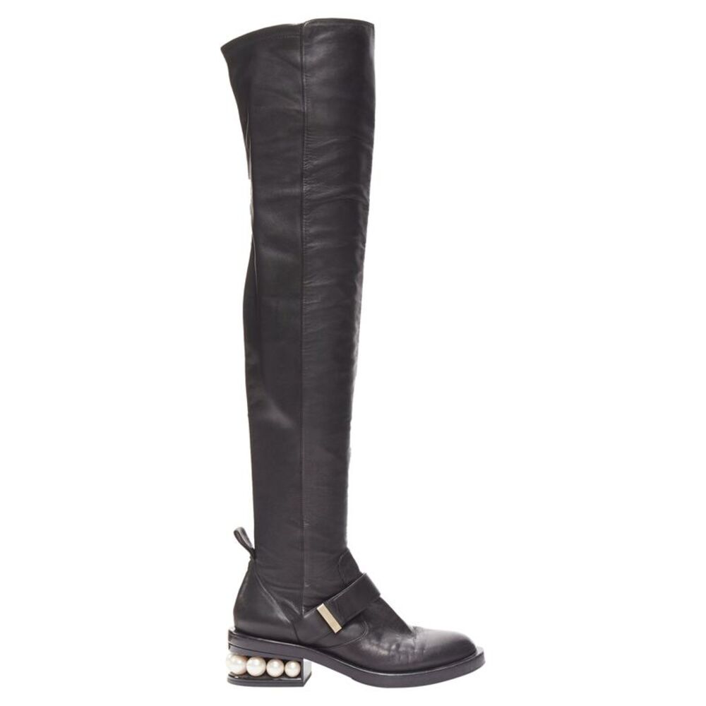 Nicholas Kirkwood Pearl Heel Flat Boots